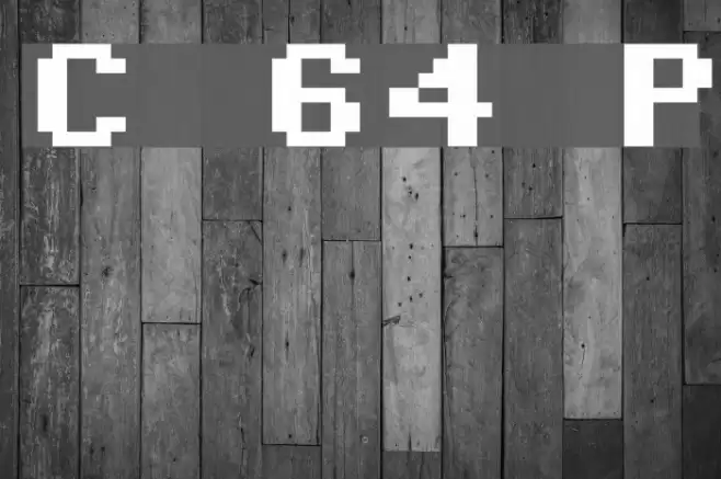 Commodore 64 Pixelized Шрифта examples