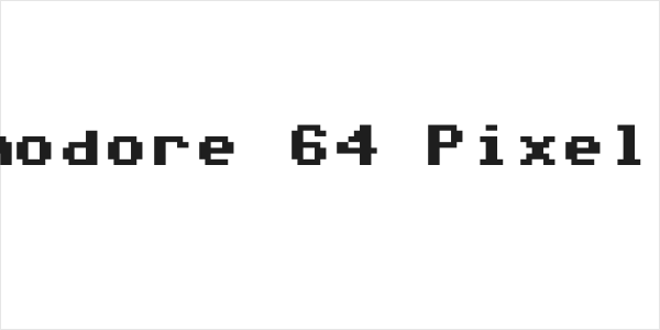 Commodore 64 Pixelized Logo