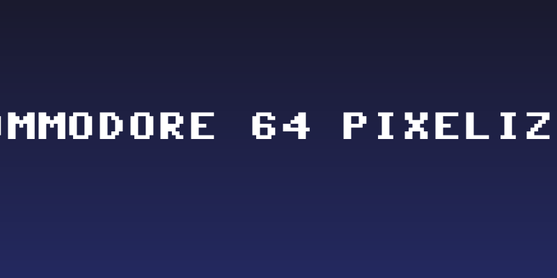 Commodore 64 Pixelized Social Header