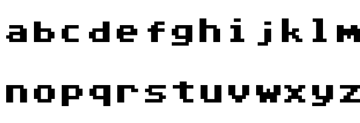 Commodore 64 Pixelized Font LOWERCASE