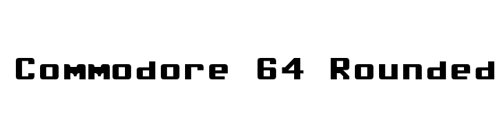Commodore 64 Rounded Font