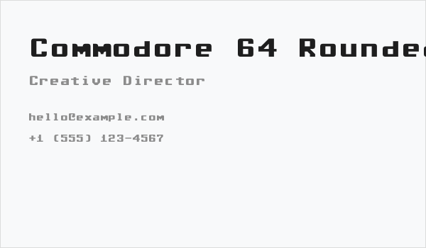 Commodore 64 Rounded Business Card