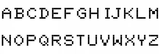 Commodore PET Schriftart Groß