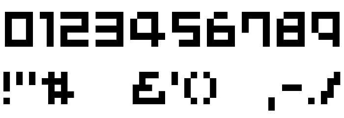 Common Pixel Font OTHER CHARS
