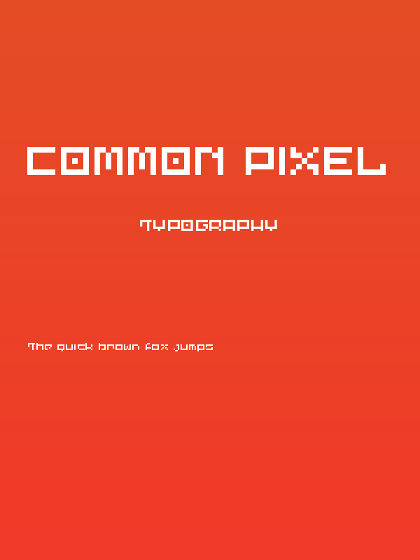 Common Pixel Poster