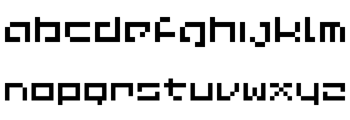 Common Pixel Font LOWERCASE