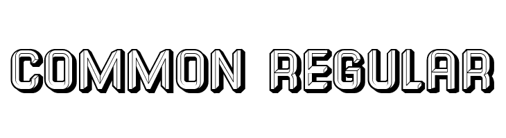 Common Regular  Frei Schriftart Herunterladen