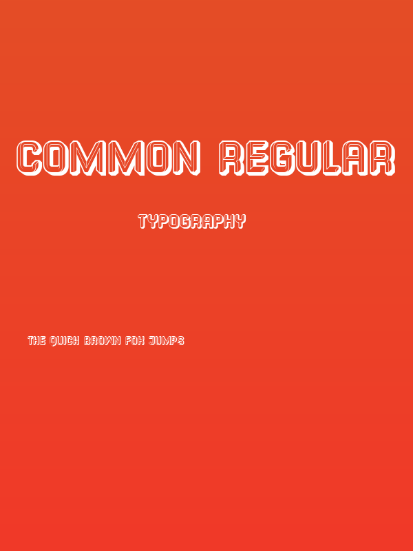 Common Regular Poster