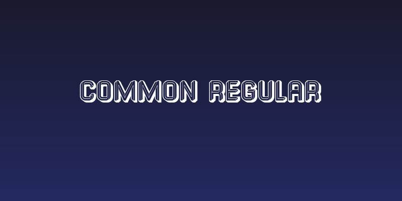 Common Regular Social Header