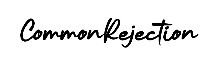 Common Rejection  Frei Schriftart Herunterladen