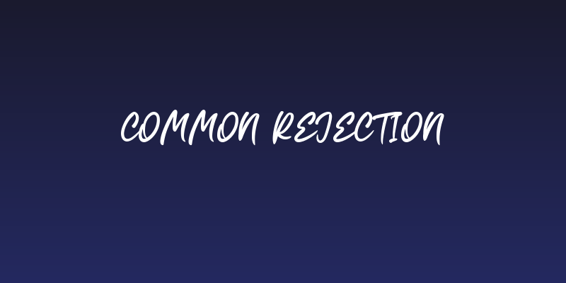 Common Rejection Social Header