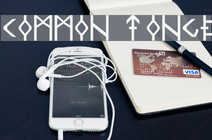Common Tongue Font examples