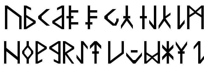 Common Tongue Font LOWERCASE