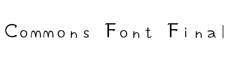 Commons Font Final Font