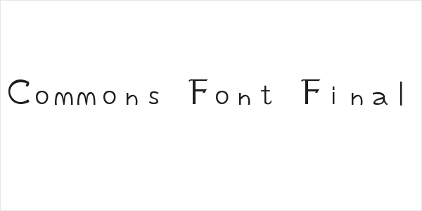 Commons Font Final Logo