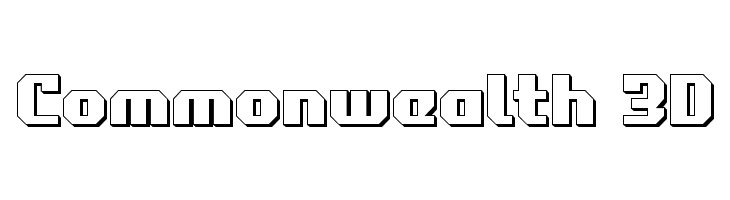 Commonwealth 3D  baixar fontes gratis