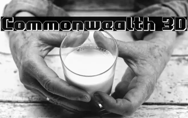 Commonwealth 3D Font examples