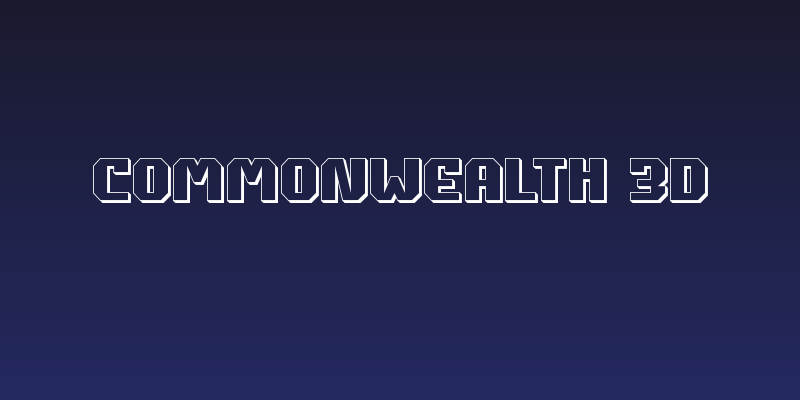 Commonwealth 3D Social Header