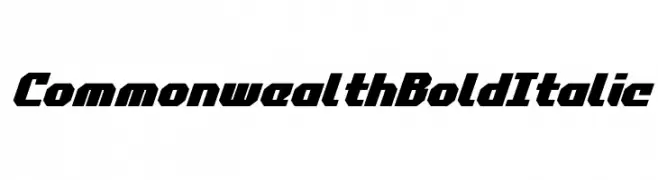Commonwealth Bold Italic  baixar fontes gratis