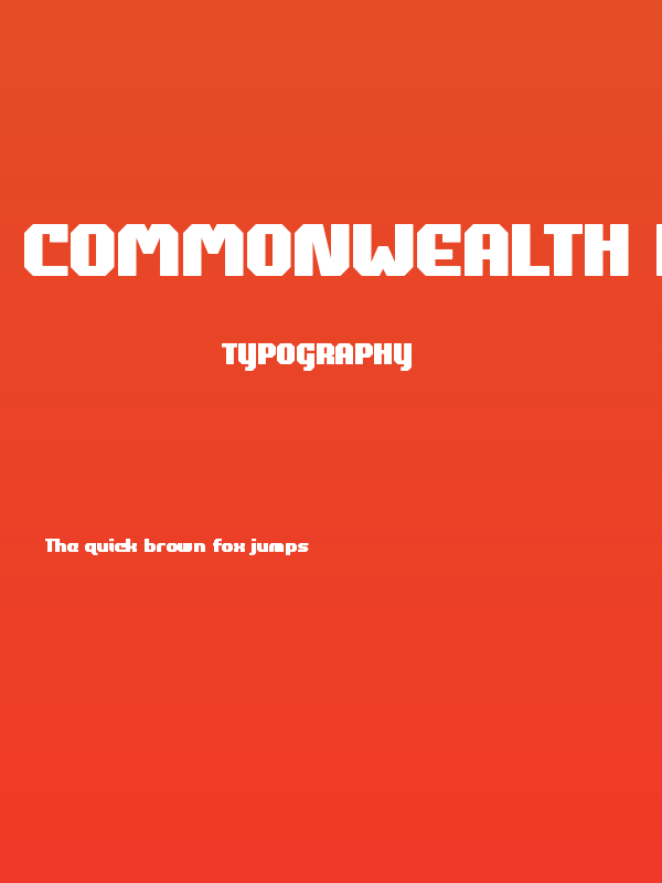 Commonwealth Bold Poster