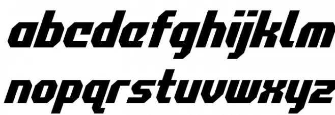 Commonwealth Condensed Italic Schriftart Kleinbuchstaben