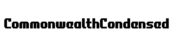Commonwealth Condensed  フリーフォントのダウンロード