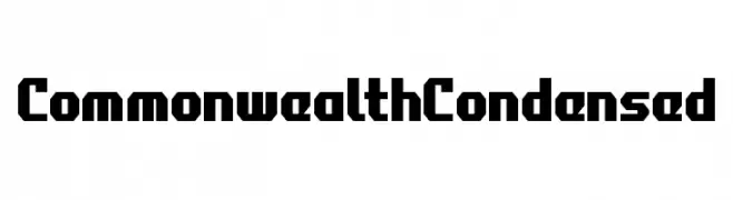 Commonwealth Condensed  免费字体下载