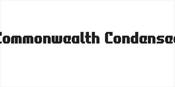 Commonwealth Condensed Logo