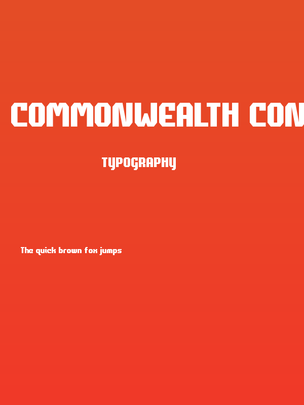 Commonwealth Condensed Poster
