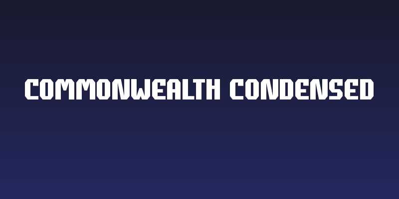 Commonwealth Condensed Social Header