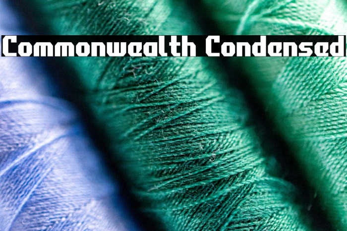 Commonwealth Condensed Example 1