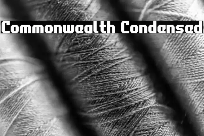 Commonwealth Condensed Font examples