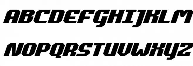 Commonwealth Expanded Italic Caratteri MAIUSCOLE