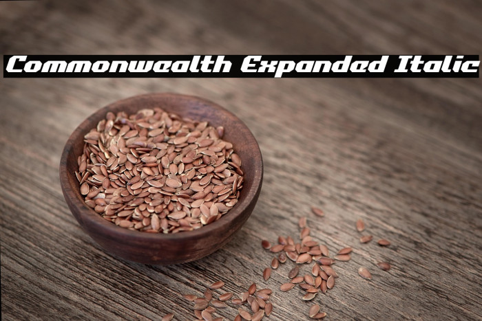 Commonwealth Expanded Italic Example 2