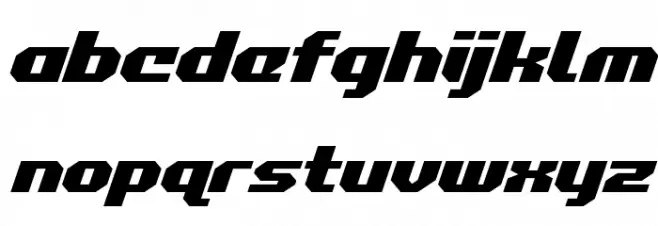 Commonwealth Expanded Italic Caratteri MINUSCOLO