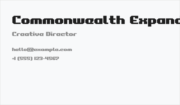 Commonwealth Expanded Business Card