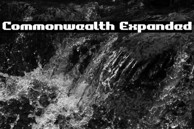 Commonwealth Expanded Font examples