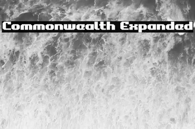 Commonwealth Expanded Font examples