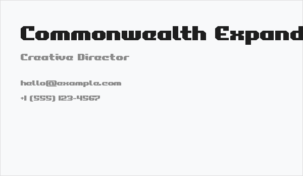 Commonwealth Expanded Business Card