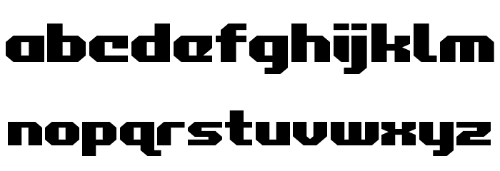 Commonwealth Expanded Font LOWERCASE