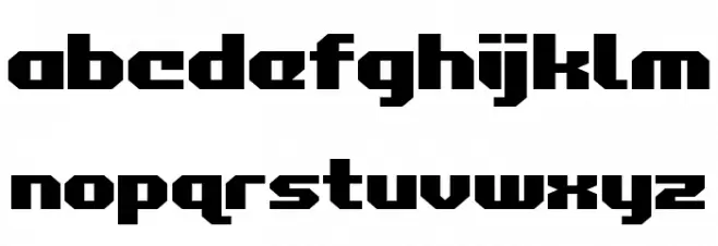 Commonwealth Expanded Schriftart Kleinbuchstaben