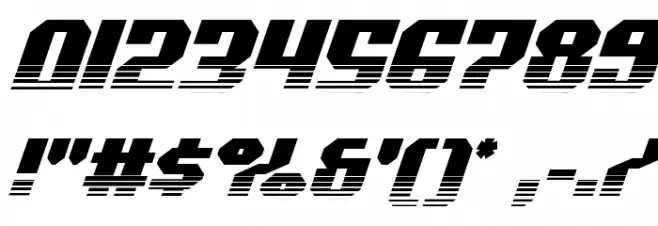 Commonwealth Halftone Italic Font OTHER CHARS