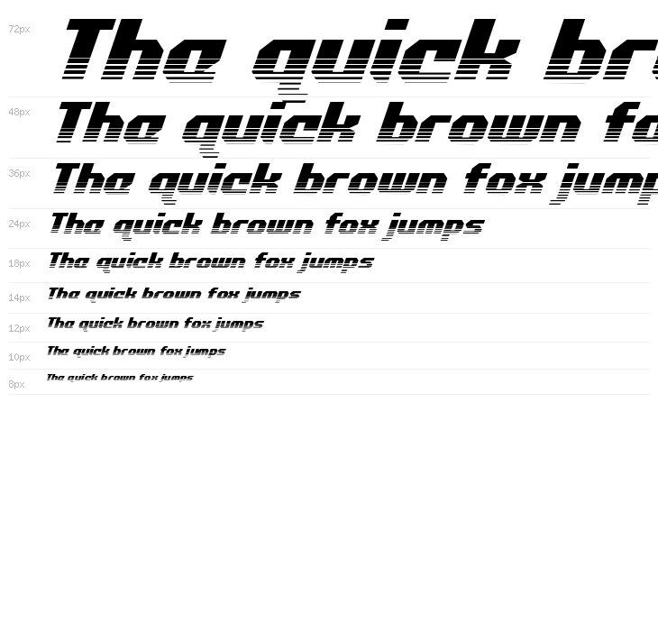 Commonwealth Halftone Italic Waterfall