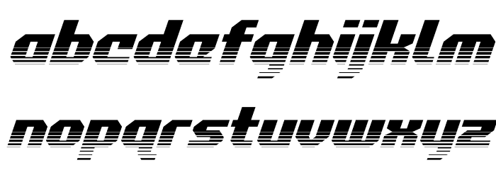 Commonwealth Halftone Italic Font LOWERCASE