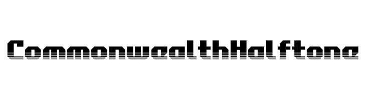 Commonwealth Halftone  les polices de caractères gratuit tlcharger
