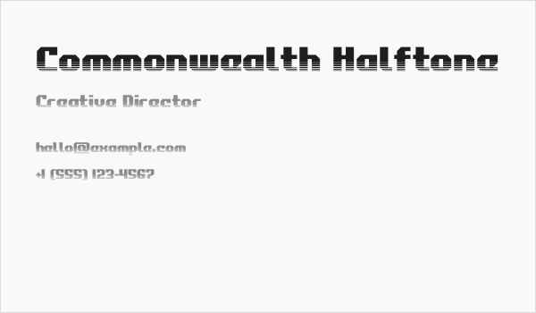 Commonwealth Halftone Business Card