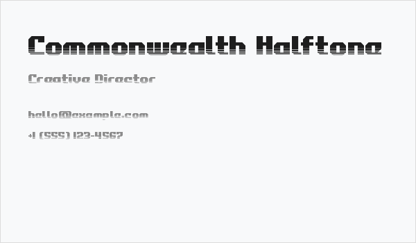 Commonwealth Halftone Business Card