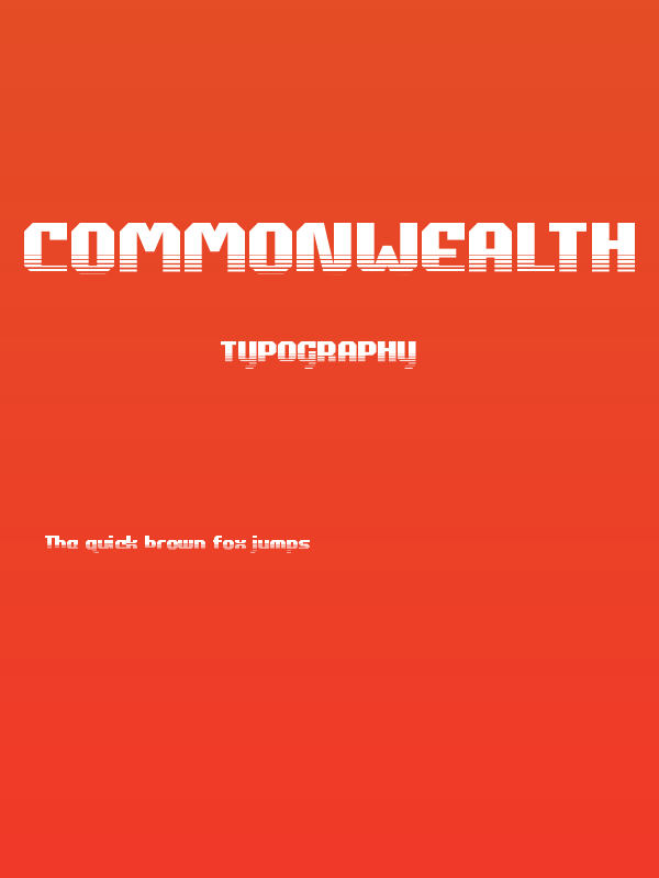 Commonwealth Halftone Poster