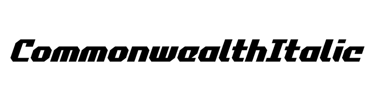 Commonwealth Italic  免费字体下载