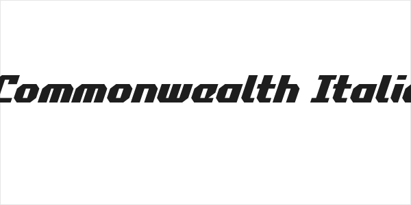 Commonwealth Italic Logo